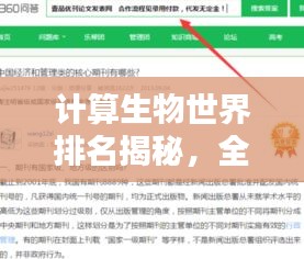 计算生物世界排名揭秘，全球生命科学影响力探索