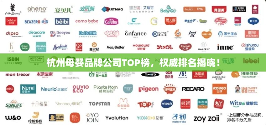杭州母婴品牌公司TOP榜，权威排名揭晓！