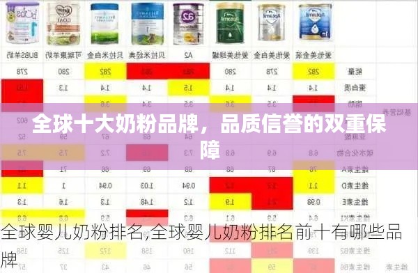全球十大奶粉品牌，品质信誉的双重保障