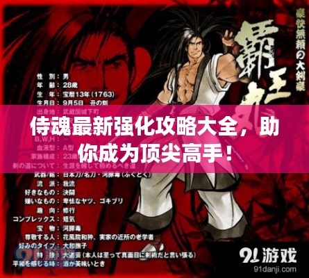 侍魂最新强化攻略大全，助你成为顶尖高手！