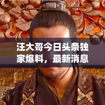 汪大哥今日头条独家爆料，最新消息震撼来袭！