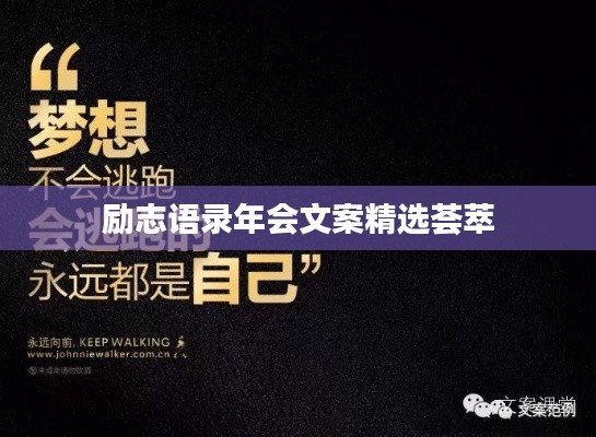 励志语录年会文案精选荟萃