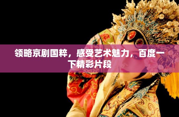 领略京剧国粹，感受艺术魅力，百度一下精彩片段