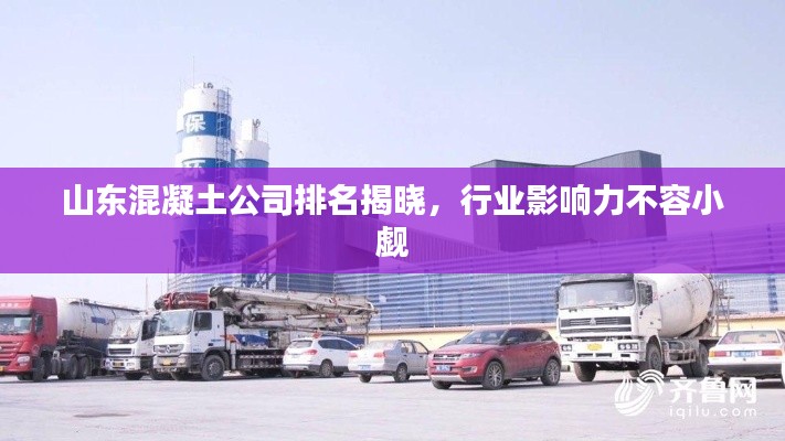 山东混凝土公司排名揭晓，行业影响力不容小觑