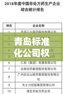 青岛标准化公司权威排名榜单揭晓！