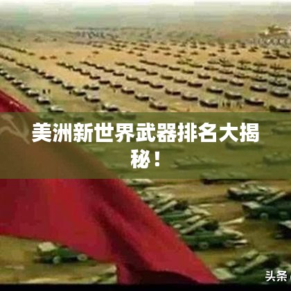 美洲新世界武器排名大揭秘！