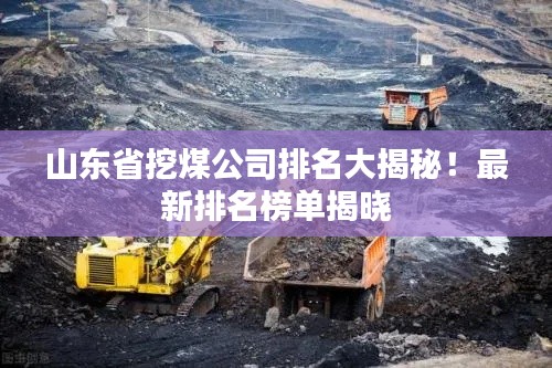 山东省挖煤公司排名大揭秘！最新排名榜单揭晓