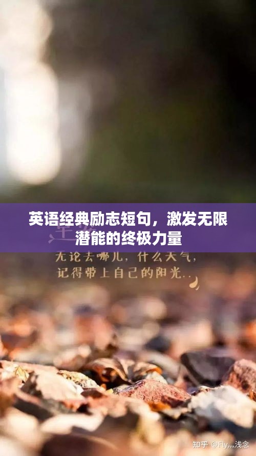 英语经典励志短句，激发无限潜能的终极力量