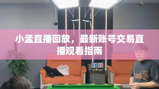 小孟直播回放，最新账号交易直播观看指南
