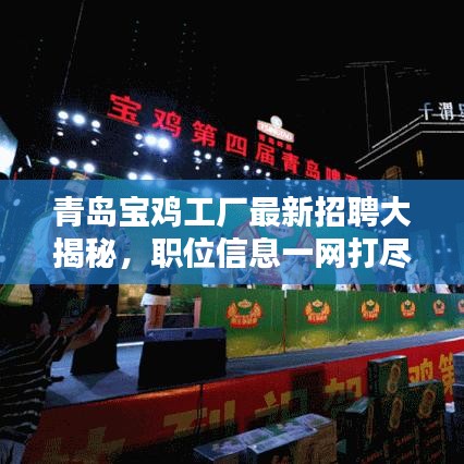 青岛宝鸡工厂最新招聘大揭秘，职位信息一网打尽！