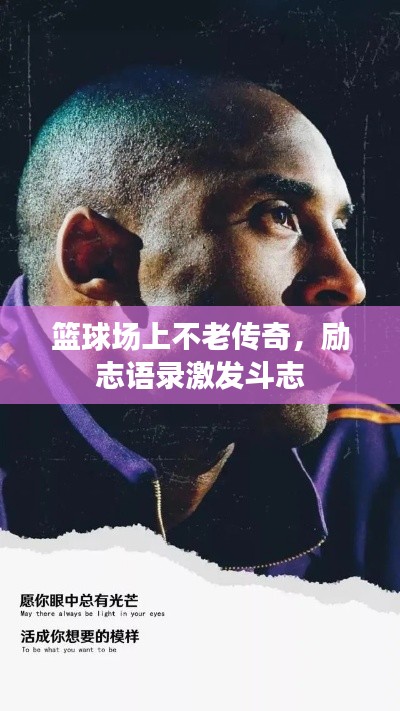 篮球场上不老传奇，励志语录激发斗志