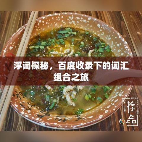 浮词探秘，百度收录下的词汇组合之旅