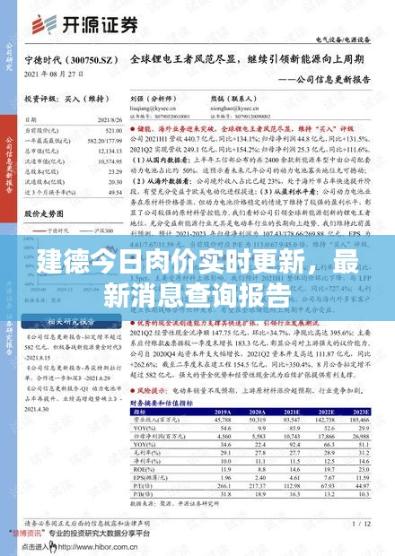 建德今日肉价实时更新，最新消息查询报告