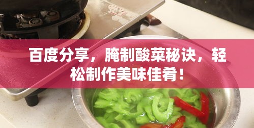 百度分享，腌制酸菜秘诀，轻松制作美味佳肴！