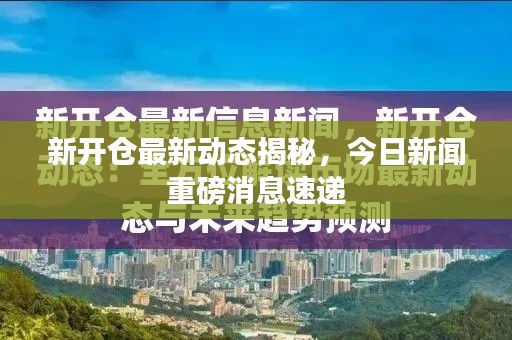 新开仓最新动态揭秘，今日新闻重磅消息速递