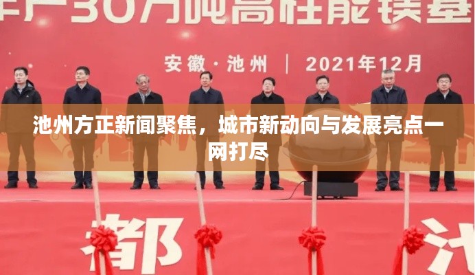 池州方正新闻聚焦，城市新动向与发展亮点一网打尽