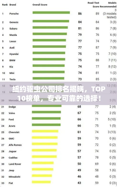 纽约驱虫公司排名揭晓，TOP10榜单，专业可靠的选择！