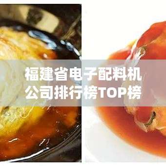 福建省电子配料机公司排行榜TOP榜单揭晓！