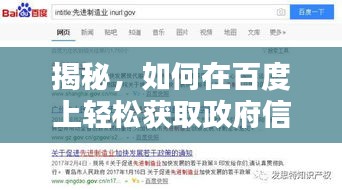 揭秘，如何在百度上轻松获取政府信息公开信息的实用技巧