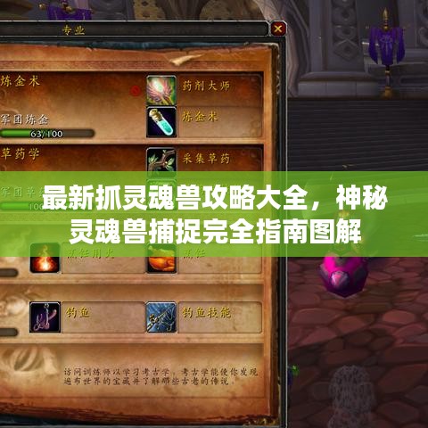 最新抓灵魂兽攻略大全，神秘灵魂兽捕捉完全指南图解