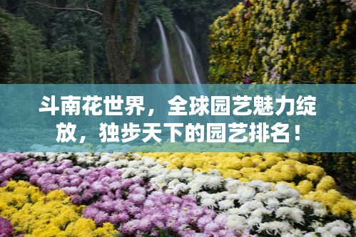 斗南花世界，全球园艺魅力绽放，独步天下的园艺排名！