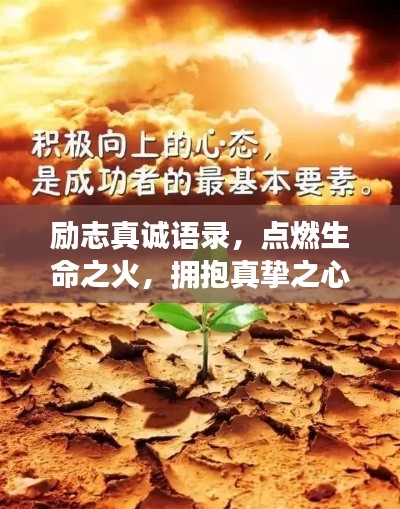 励志真诚语录，点燃生命之火，拥抱真挚之心