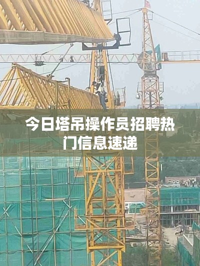 今日塔吊操作员招聘热门信息速递