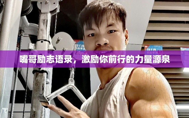 嘴哥励志语录，激励你前行的力量源泉