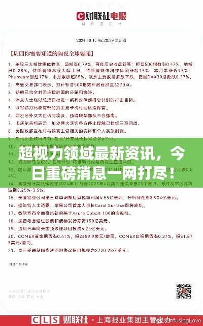 超视力领域最新资讯，今日重磅消息一网打尽！