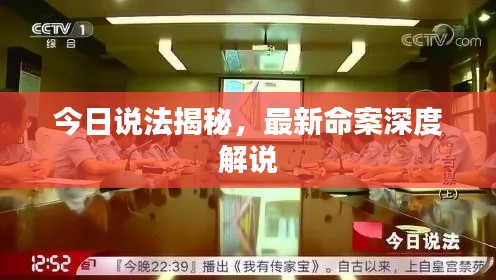 今日说法揭秘，最新命案深度解说