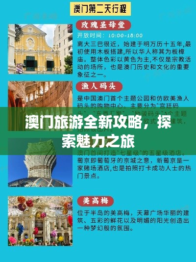 澳门旅游全新攻略，探索魅力之旅
