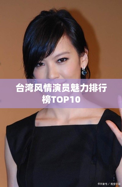 台湾风情演员魅力排行榜TOP10