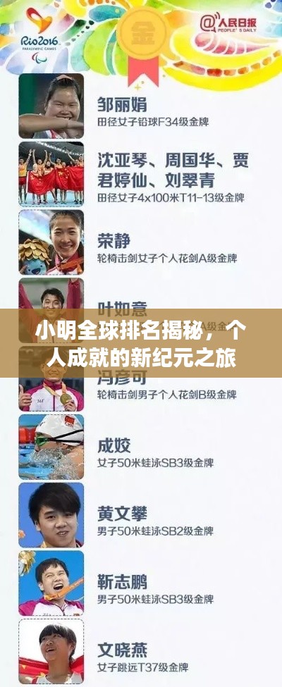 小明全球排名揭秘，个人成就的新纪元之旅