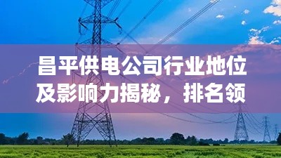 昌平供电公司行业地位及影响力揭秘，排名领先，引领区域电力发展！