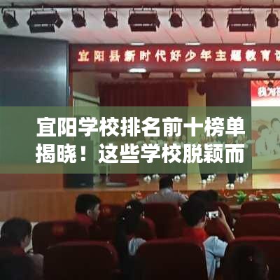 宜阳学校排名前十榜单揭晓！这些学校脱颖而出！