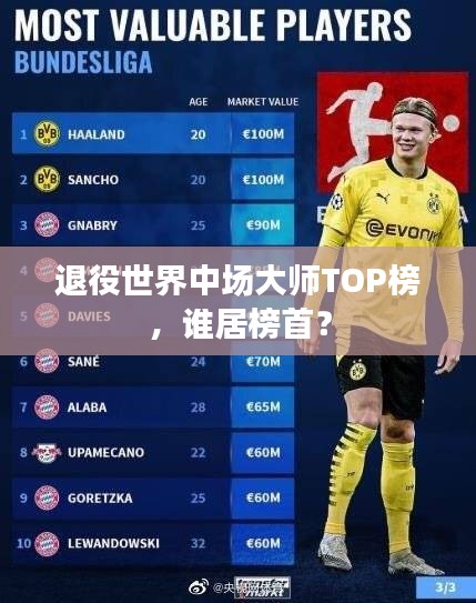 退役世界中场大师TOP榜，谁居榜首？
