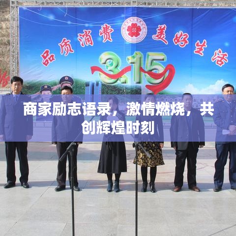 商家励志语录，激情燃烧，共创辉煌时刻