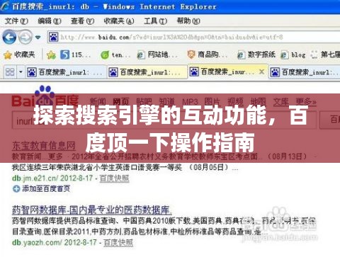 探索搜索引擎的互动功能，百度顶一下操作指南