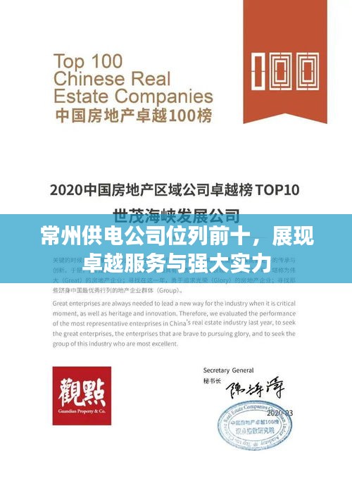 常州供电公司位列前十，展现卓越服务与强大实力