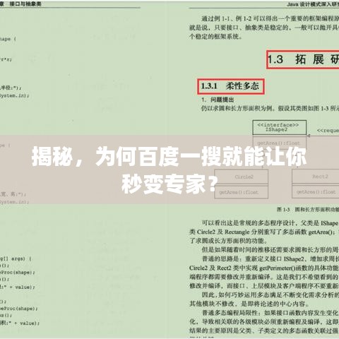 揭秘，为何百度一搜就能让你秒变专家？