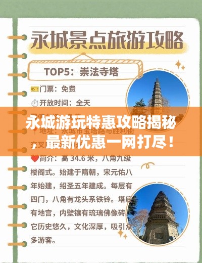 永城游玩特惠攻略揭秘，最新优惠一网打尽！