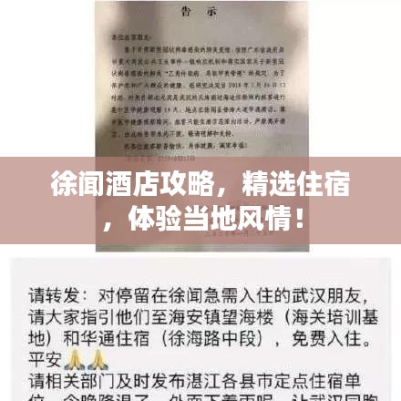 徐闻酒店攻略，精选住宿，体验当地风情！