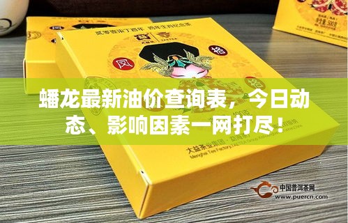 蟠龙最新油价查询表，今日动态、影响因素一网打尽！