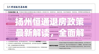 扬州恒通退房政策最新解读，全面解析文件要点与变化