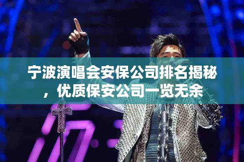 宁波演唱会安保公司排名揭秘，优质保安公司一览无余