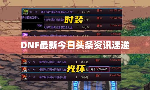 DNF最新今日头条资讯速递