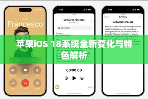 苹果iOS 18系统全新变化与特色解析