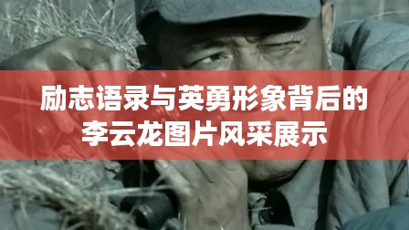 励志语录与英勇形象背后的李云龙图片风采展示