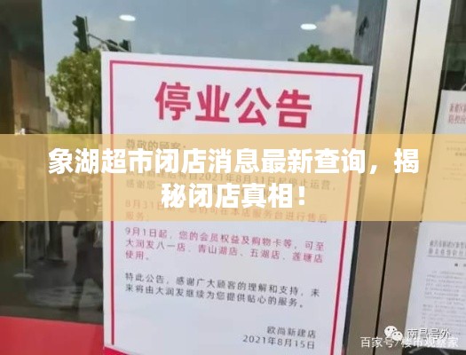 象湖超市闭店消息最新查询，揭秘闭店真相！