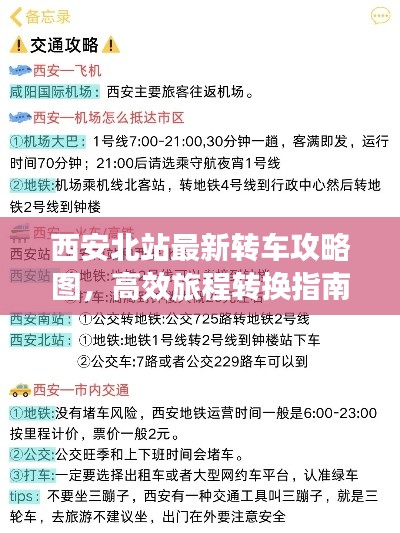 西安北站最新转车攻略图，高效旅程转换指南